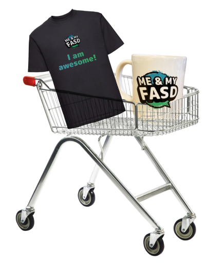 Me and My FASD shopping trolley