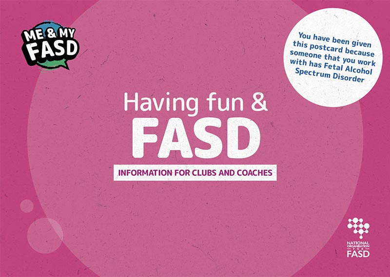 Having Fun & FASD postcard