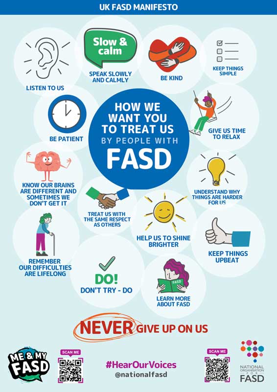 UK FASD manifesto poster