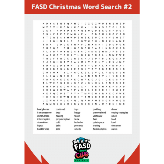 FASD Christmas Word Search 02
